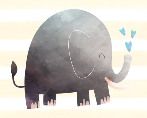 elephant wall art decor for nursery