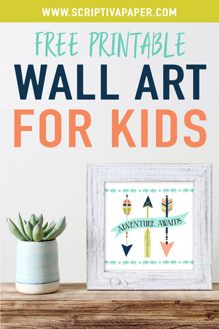free adventure arrow wall art for kids printable home decor