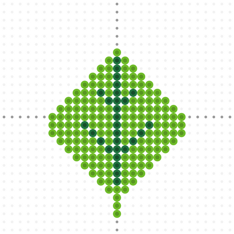 green leaf perler bead template for thanksgiving and fall fusion beads free