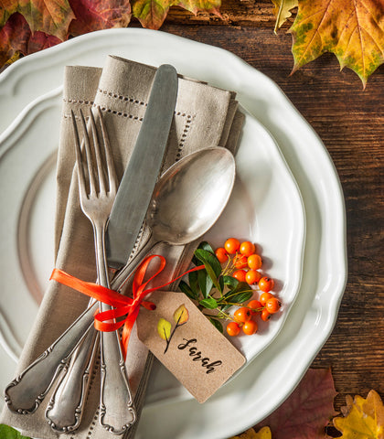 leaves thanksgiving place card free printable download
