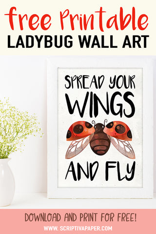 free printable ladybug decor
