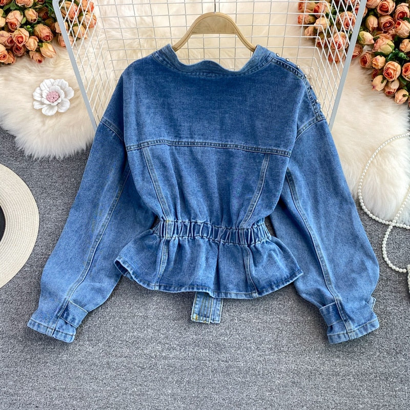 Iseul Stylish Denim Jacket Coat - FYWISH