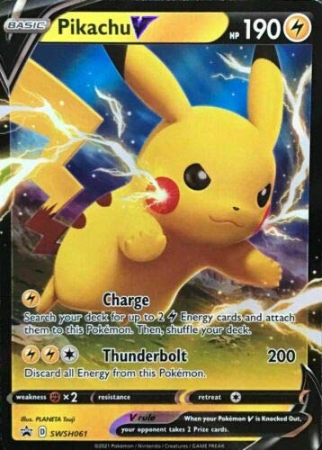Pikachu V Pokémon Card Promo SWSH061 Shining Fates 