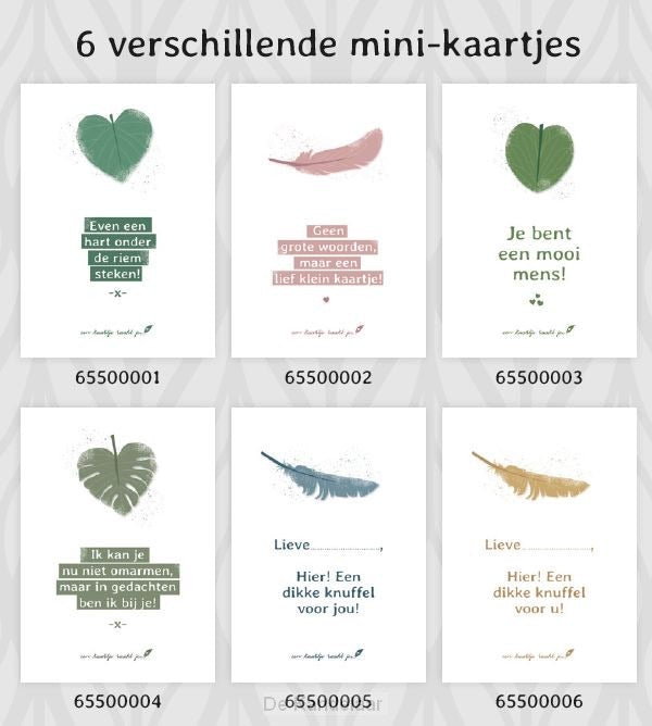 uitgehongerd opwinding gek geworden 6 verschillende mini-kaartjes - Joke Verweerd – LUV Spakenburg