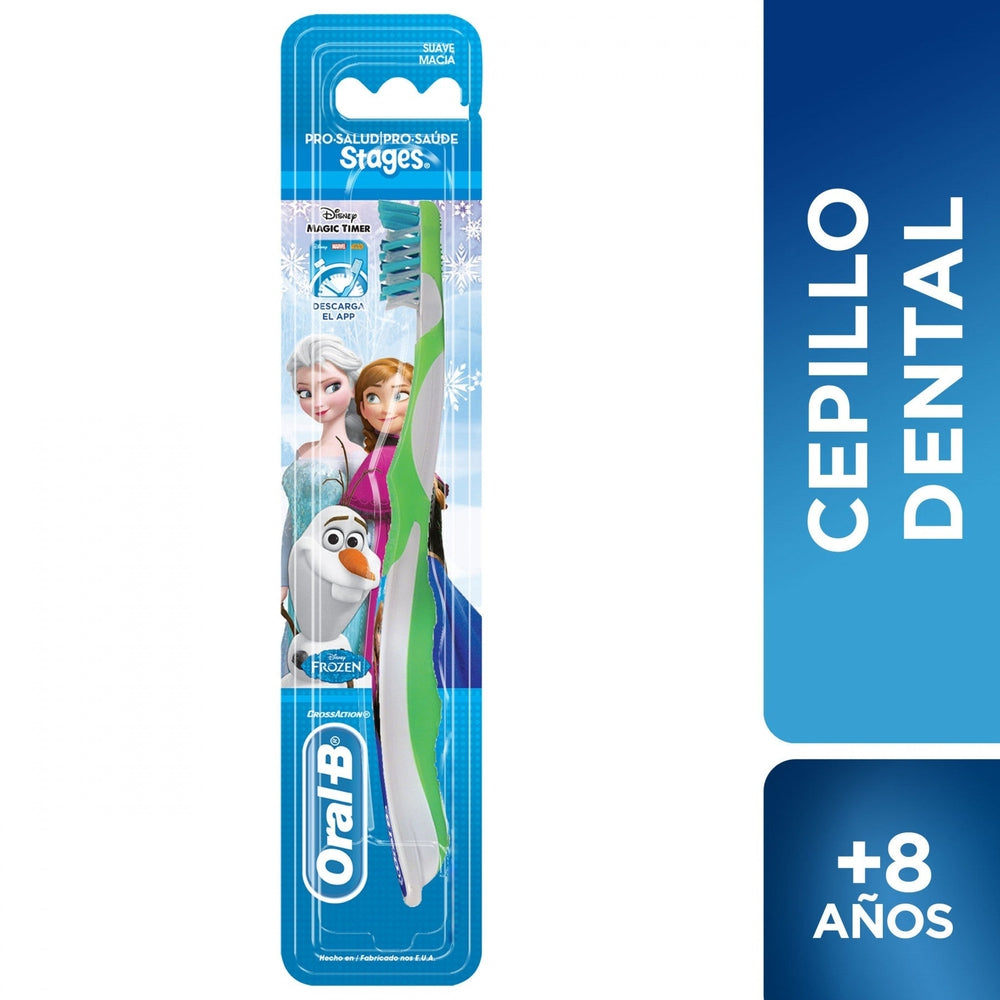 Stages Soft Toothbrush: Soft Rubber Grip Handle, Suction