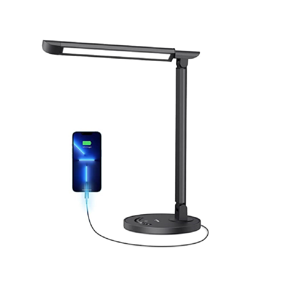 Oom of meneer perzik paus LED Desk Lamp 13, Office Table Lamp with USB Charging Port