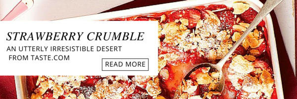 Strawberry crumble