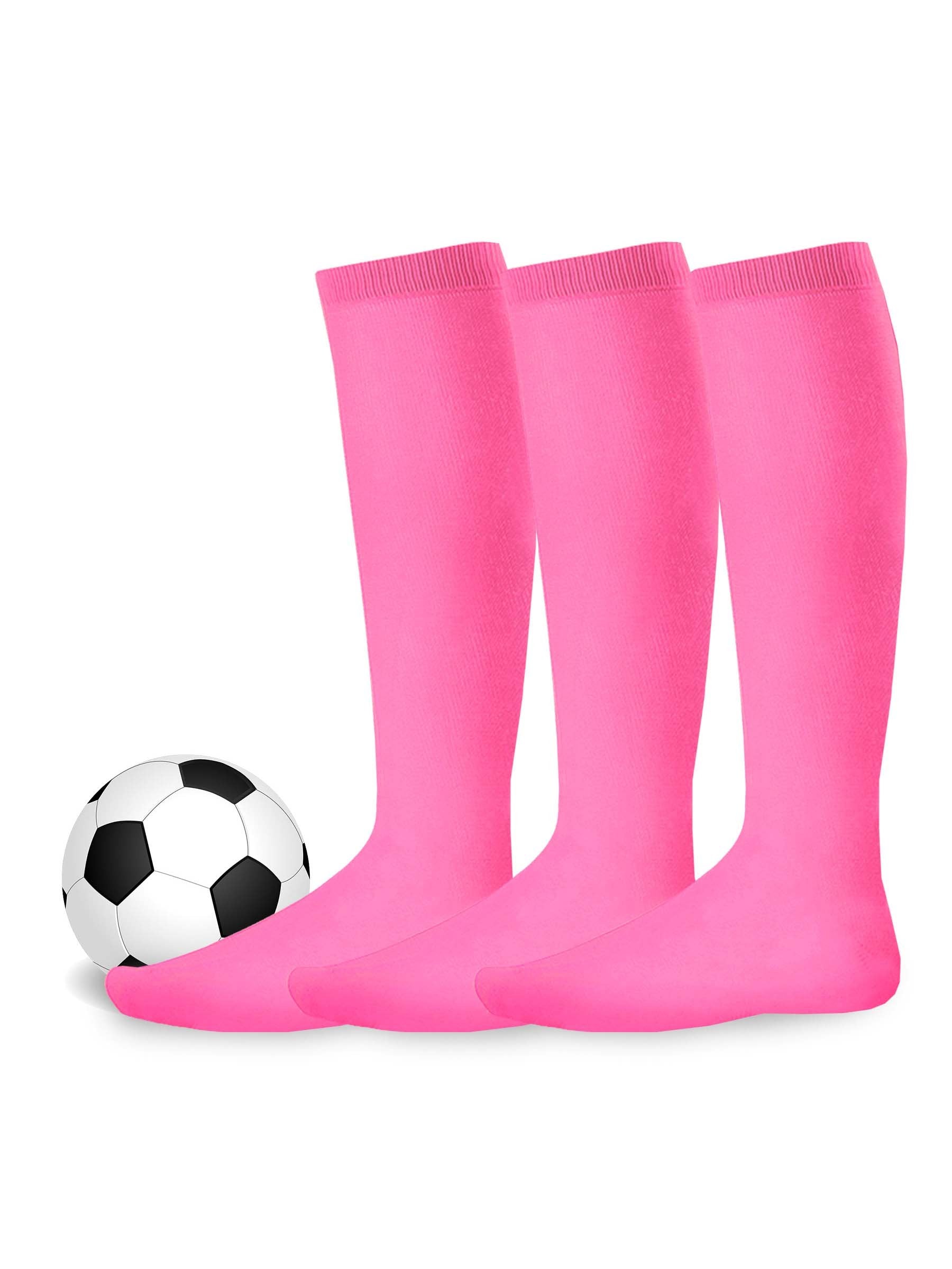 CWVLC Soccer Socks 1/3/5 pairs Team Sport Knee High Socks for Adult Youth Kids 