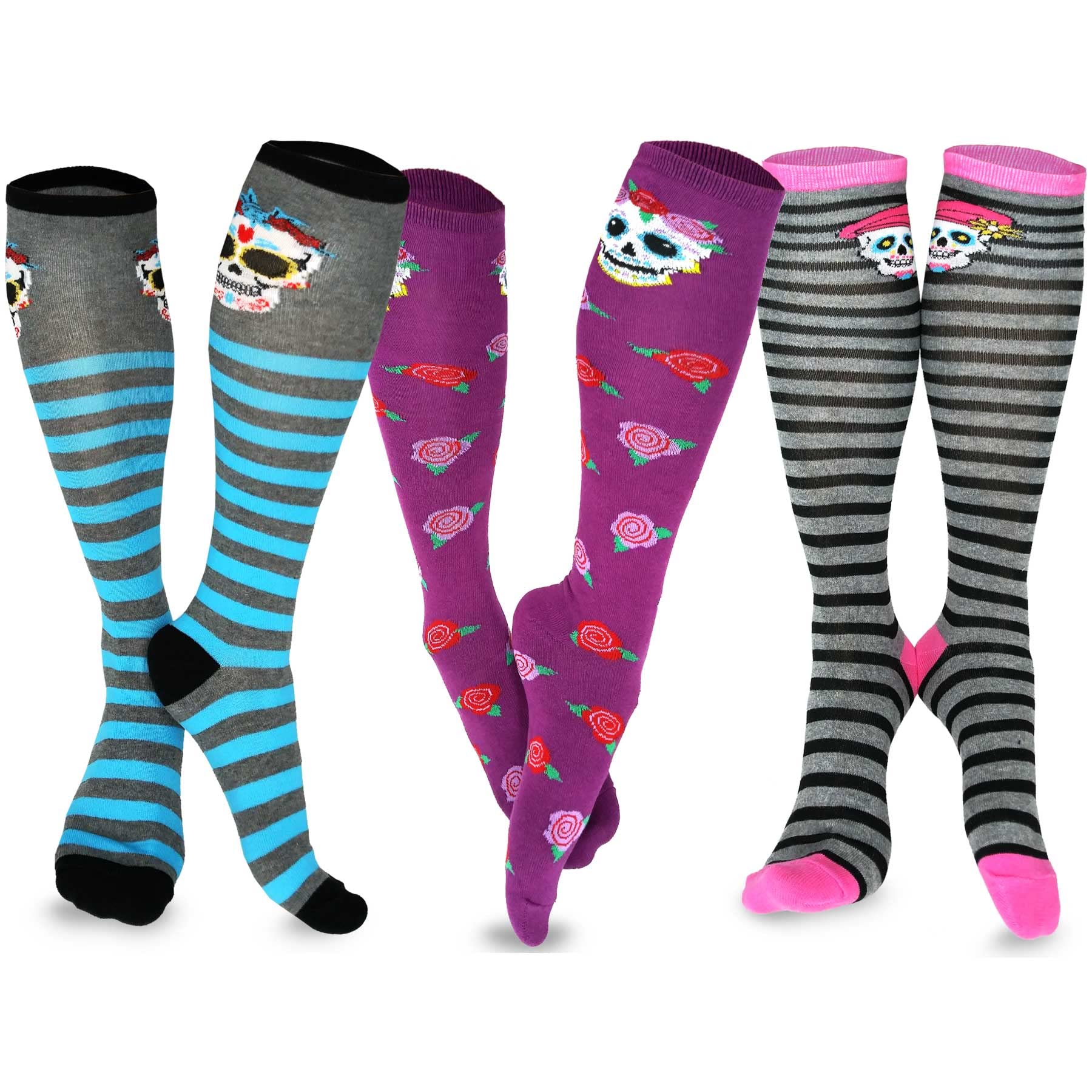 in progress Observation To govern TeeHee Crazy Fun Novelty Knee High Socks for Women Multipack (N2131FUN –  TeeHee Socks