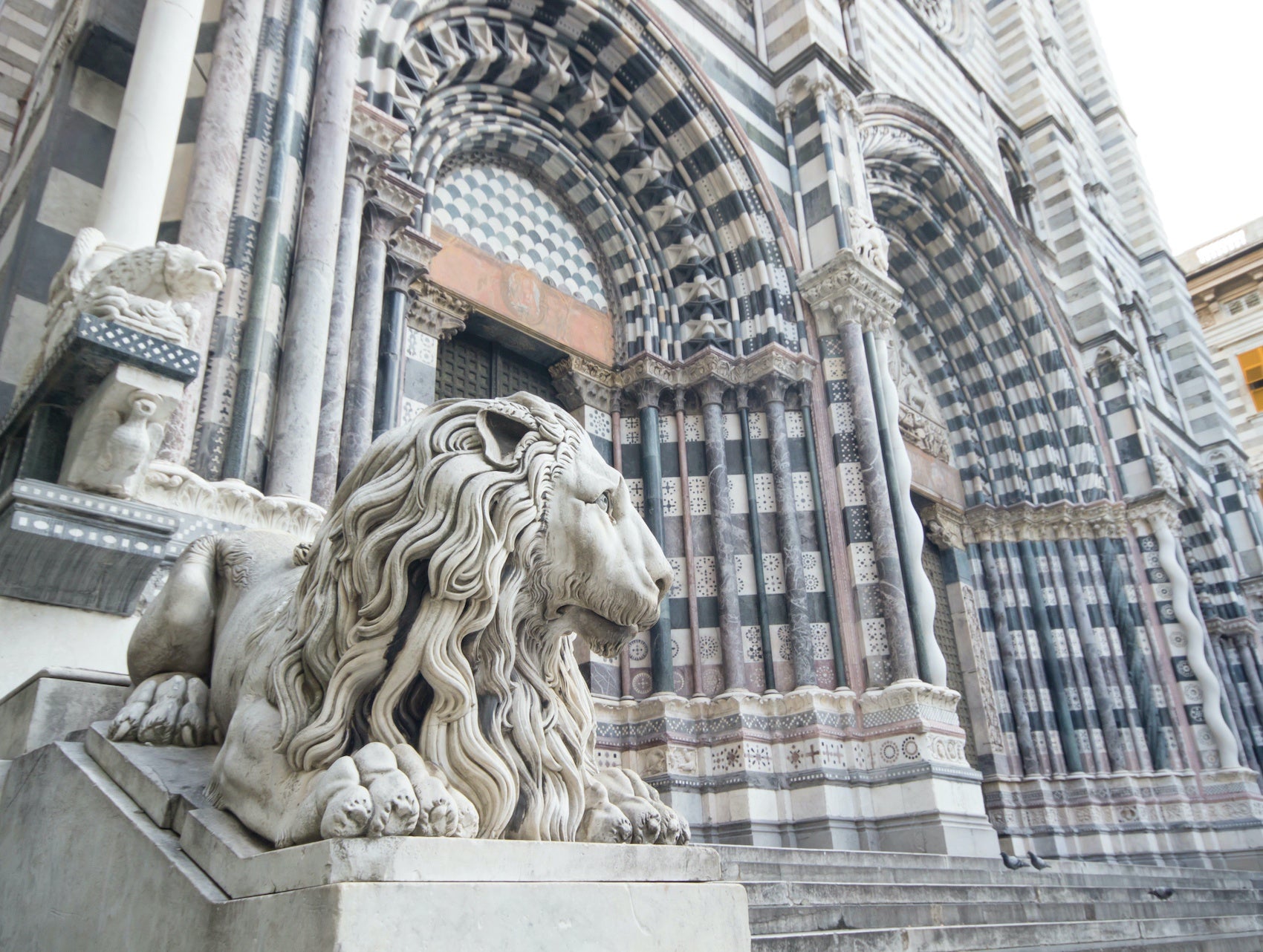 Représentation sculptural de Lion à Florence