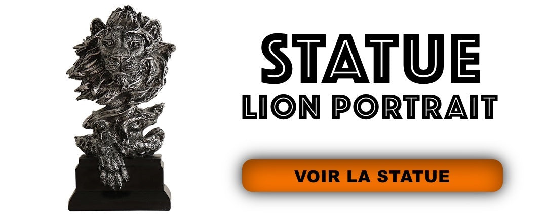 Statue Lion Portrait