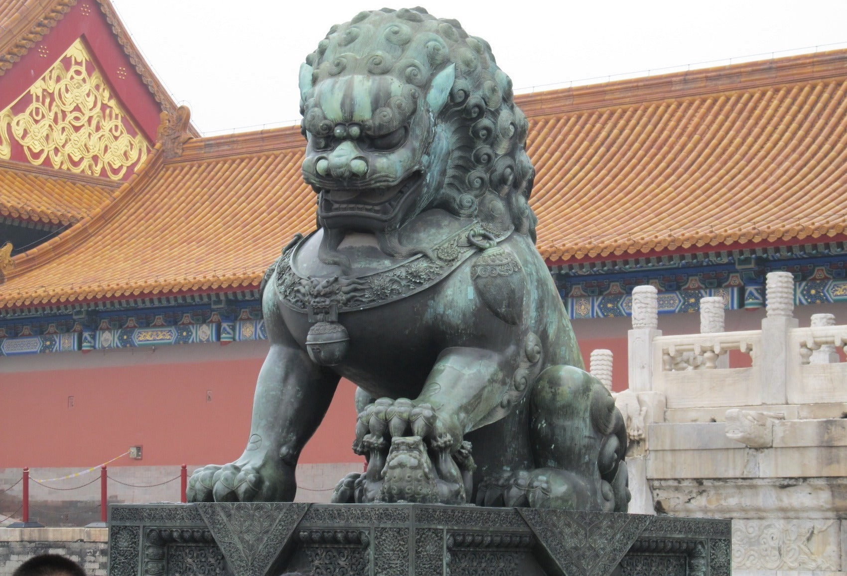 Monument de Lion en cuivre 