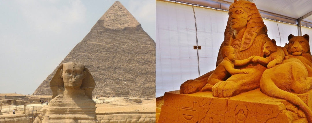 Statues de Sphinx en Egypte