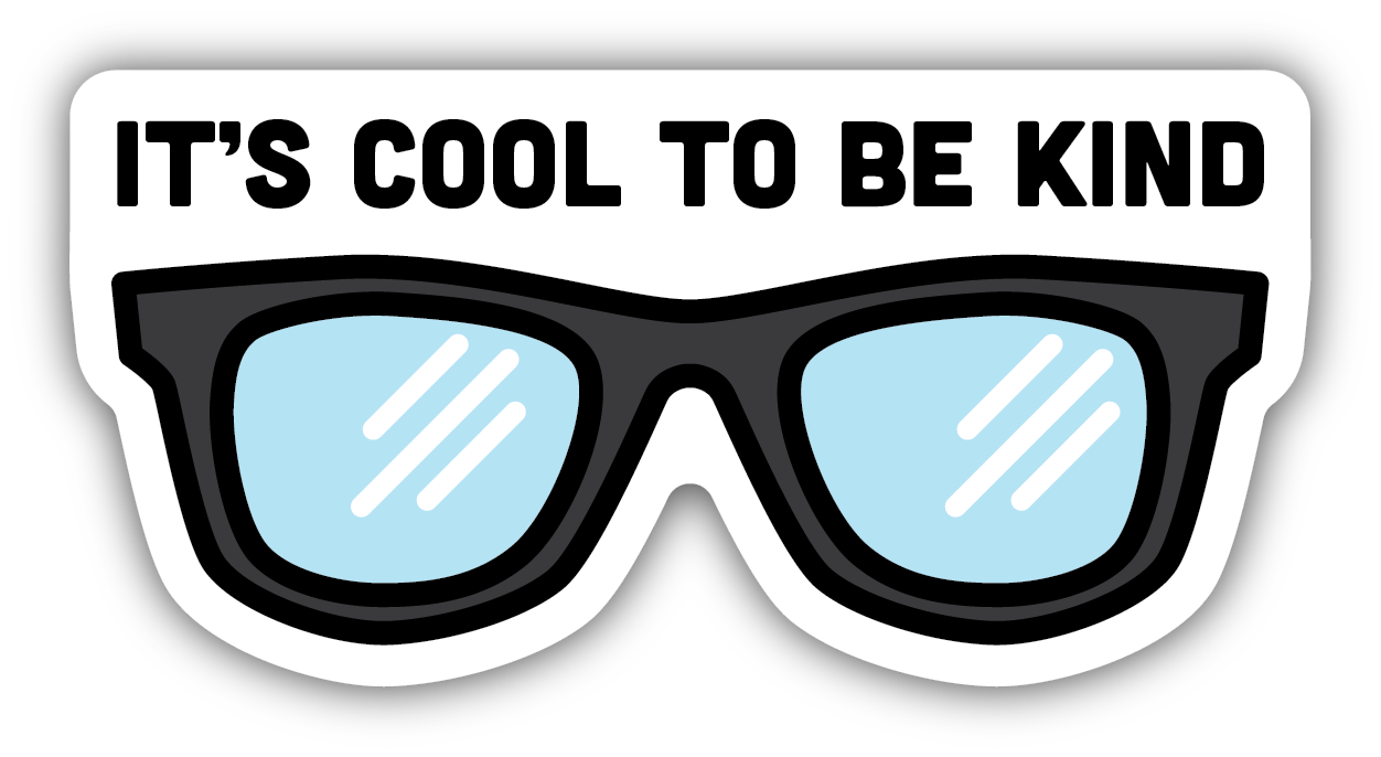 oor Rafflesia Arnoldi gevaarlijk Stickers Northwest - It's Cool to be Kind Sunglasses Sticker – Kitchen  Store & More