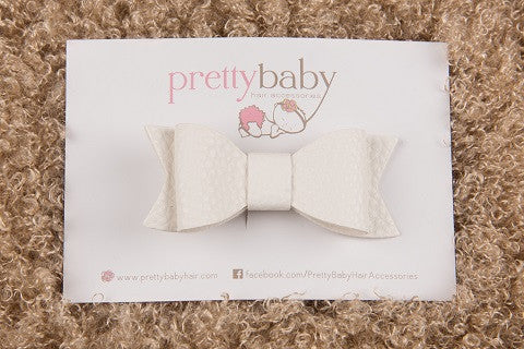 white baby hair clips