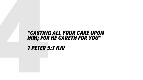 Top 5 bible verses 1 Peter 5:7 KJV