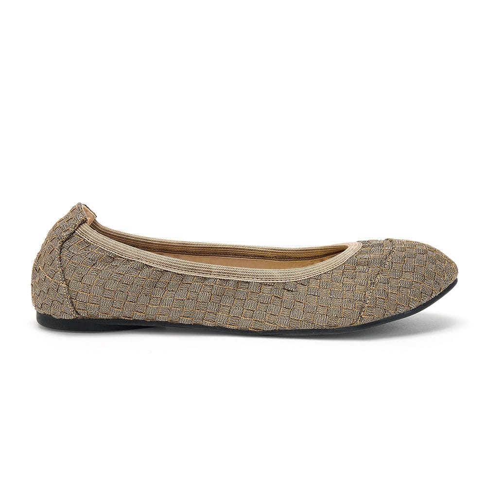 Foldable Ballet Flats Woven Fold Up Cocorose Cocorose London 