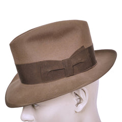 Vintage Borsalino Fedora 1950s Mens Brown Hat Qualita Superiore