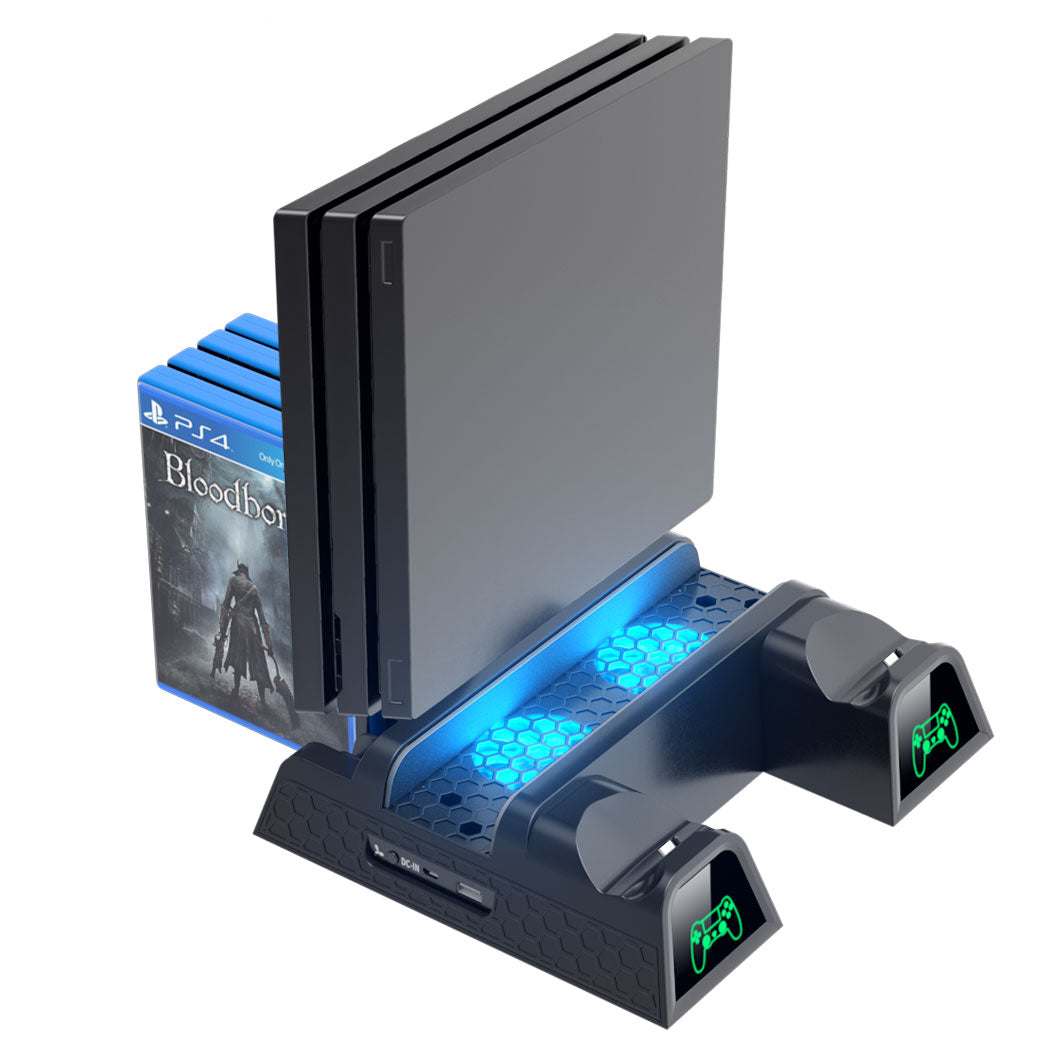 ps4 pro vertical stand with cooling fan