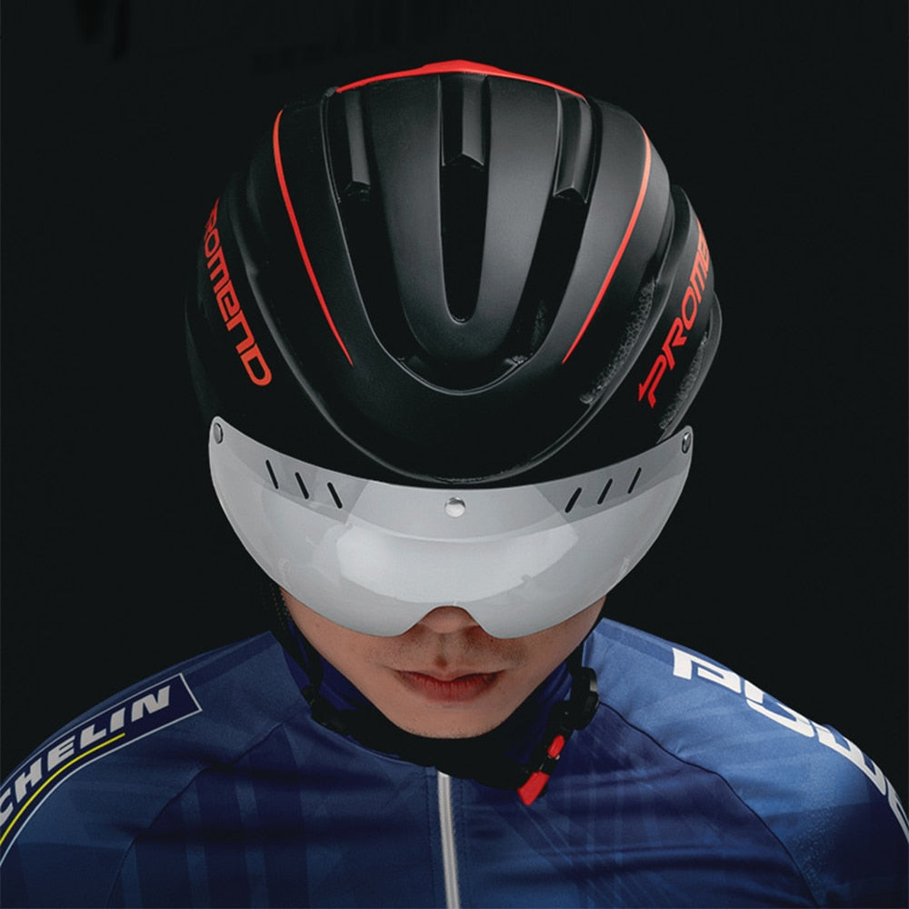 INTERGRALLY-MOLDED CYCLING HELMET WITH 