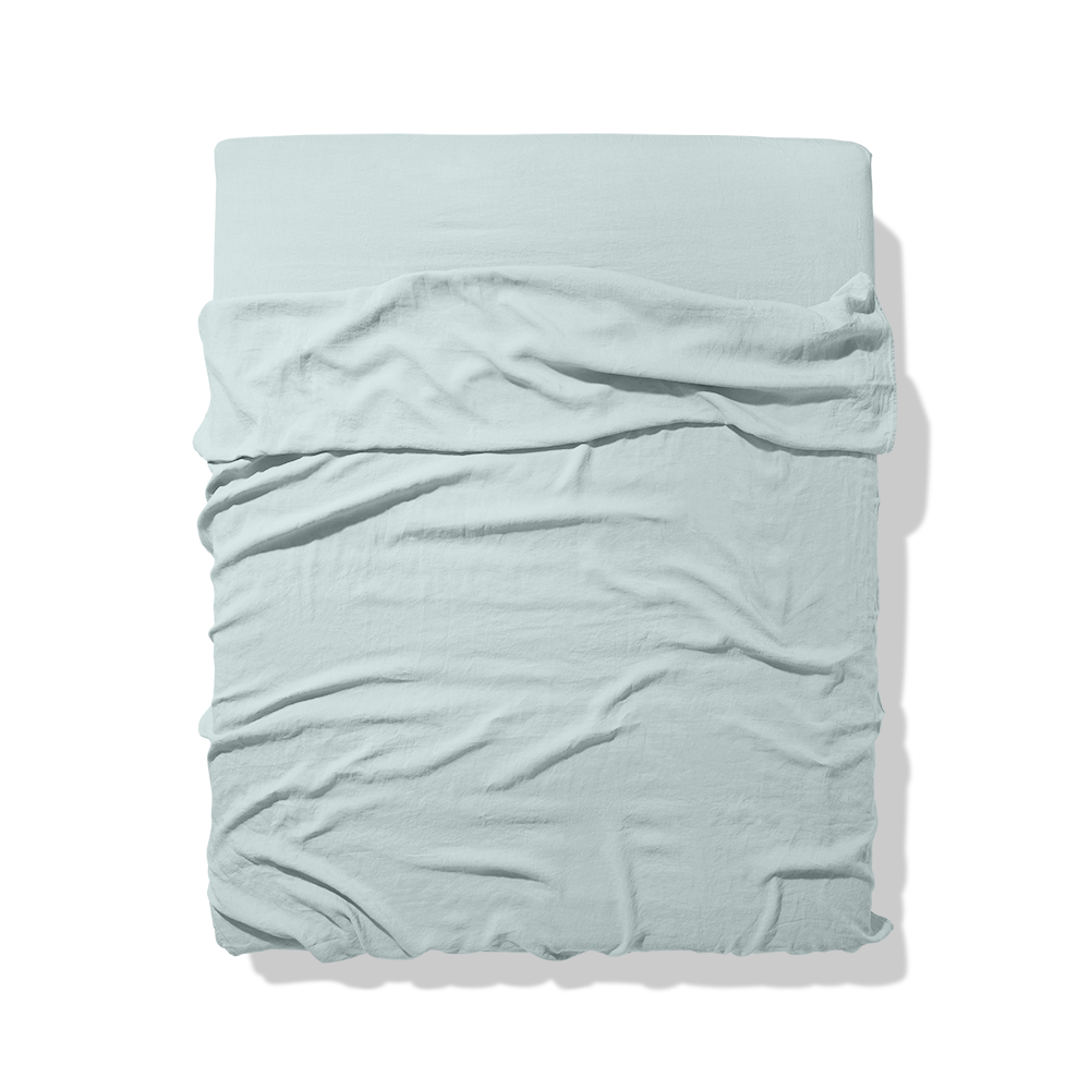 Drap-plat en pur lin lavé 270x310 - Écume