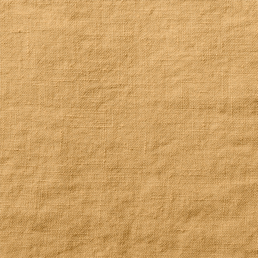 Drap-housse en pur lin lavé 180 x 200 cm - Jaune Midi