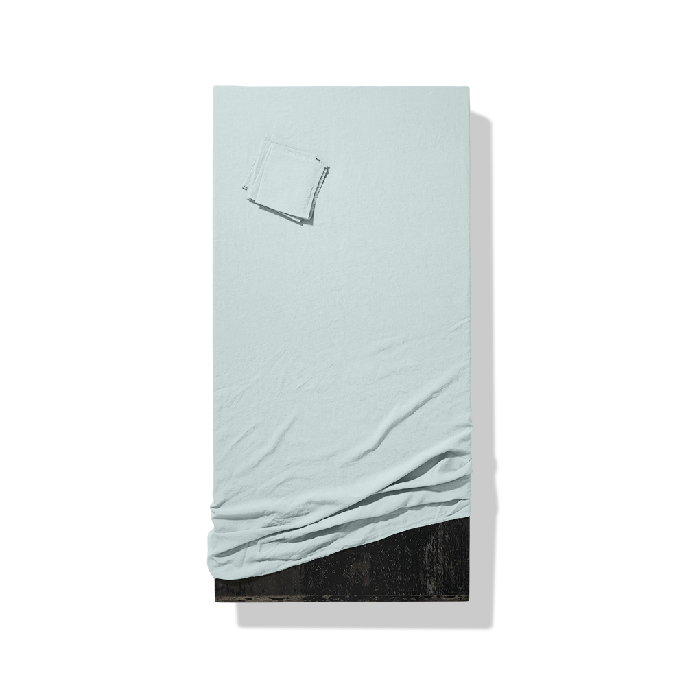 Nappe en pur lin lavé 175x175 - Écume