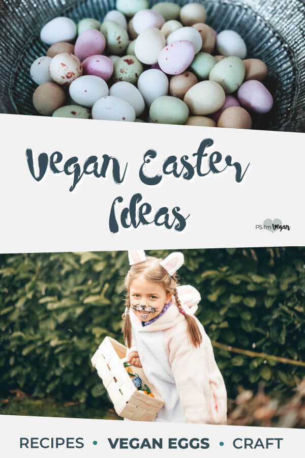 Need Vegan Easter Ideas for the long weekend in Australia? Our huge list has heaps of Vegan Easter Recipes, Vegan Candy, Desserts, Chocolate and Sweets, and Vegan Main Dish, Sides and Entree Recipes. Plus we show you how to make your own vegan Easter basket using vegan Easter Eggs and Bunnies. #vegan #Easter #PSIV #Recipes