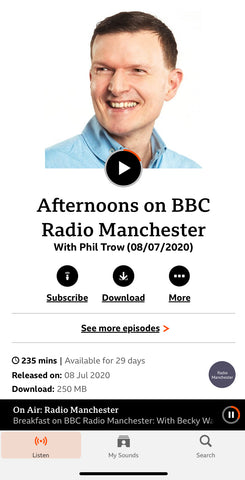 Phil Trow on bbc radio manchester