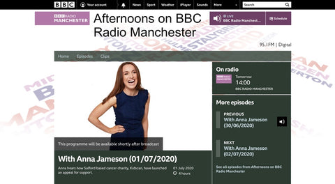 Anna Jameson on BBC Radio Manchester