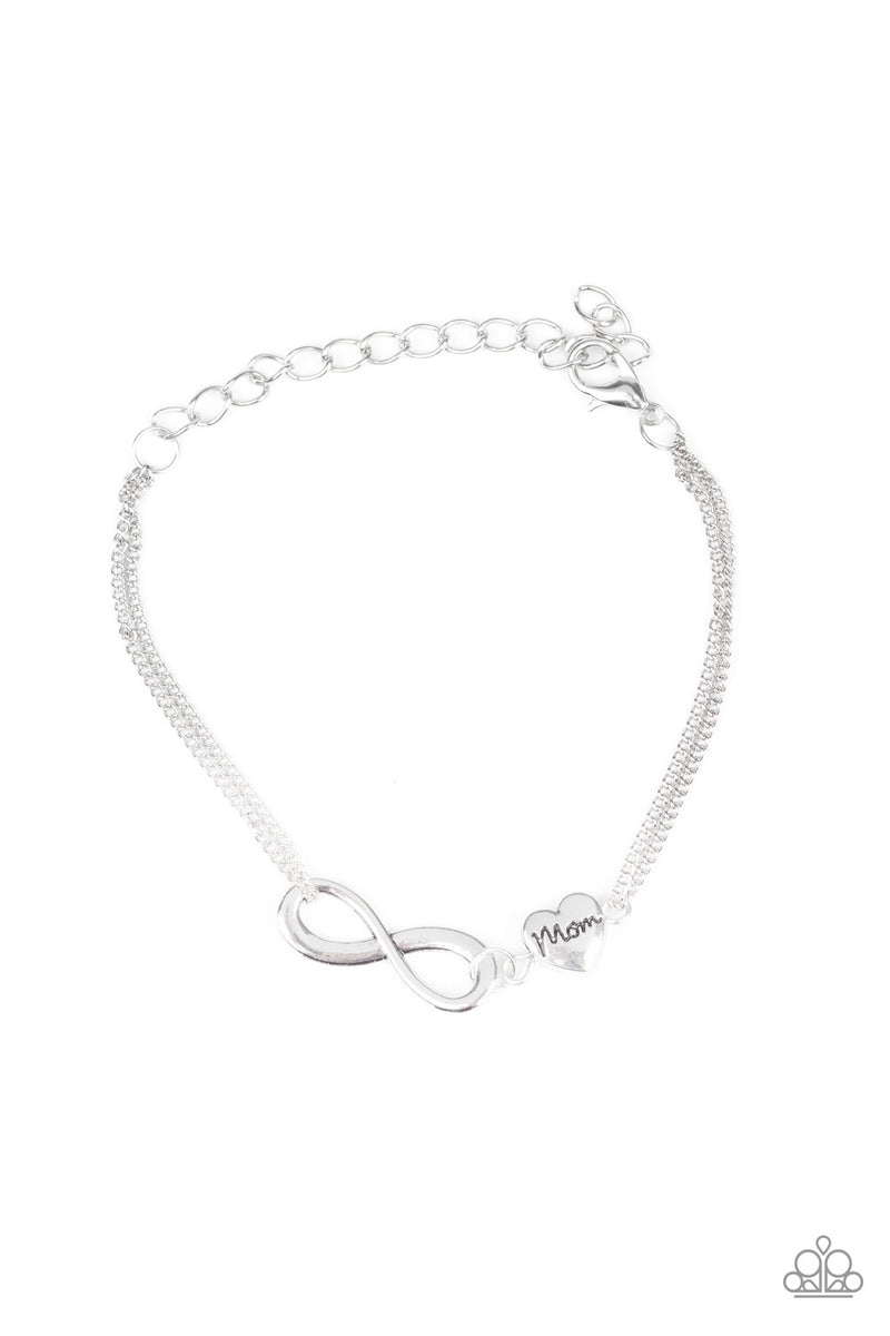 purest love silver bracelet paparazzi