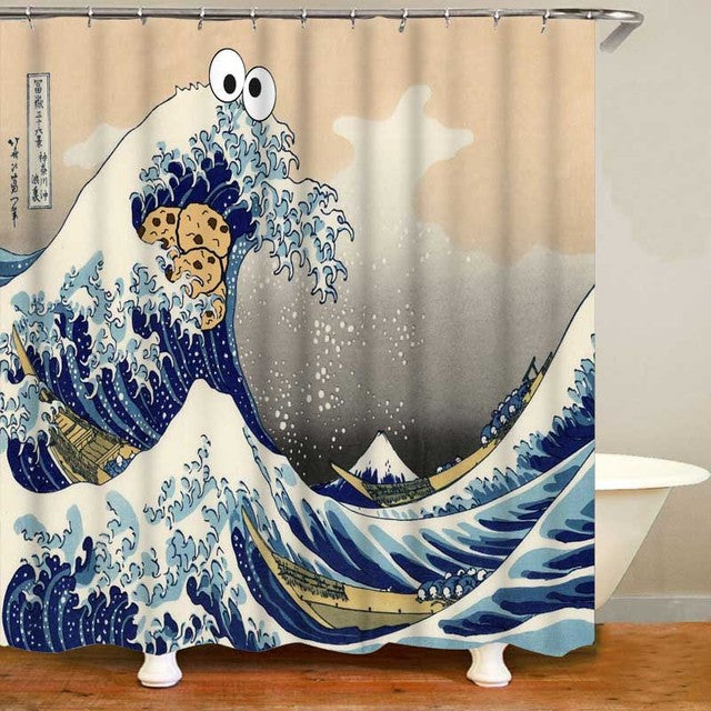 cookie monster japanese painting