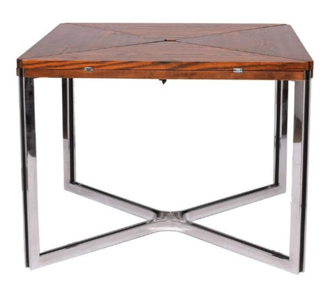 Dyrlund Wenge and Steel Table. Image from 1stdibs.