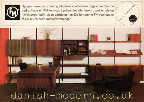 Kai Kristiansen Desk and Wall Unit, Danish Modern UK