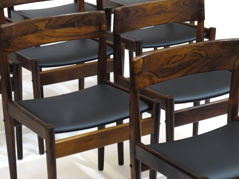 Grete Jalk Rosewood Dining Chairs, image from 1stdibs