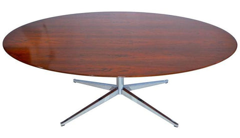 Florence Knoll Oval Rosewood Conference Table