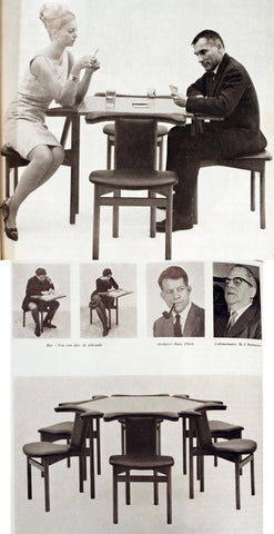 Advertisement for Hans Olsen King Frederik VII Chair. Image from Mostly Danish Modern. 