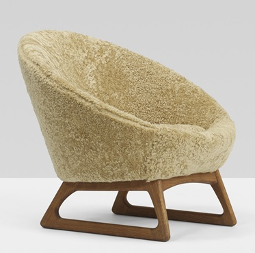 Kurt Ostervig Model 57A Chair, Sheepskin Cover
