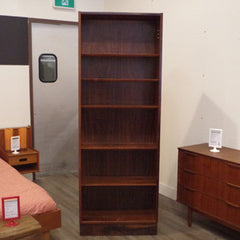 Narrow Rosewood Bookcase by Poul Hundevad