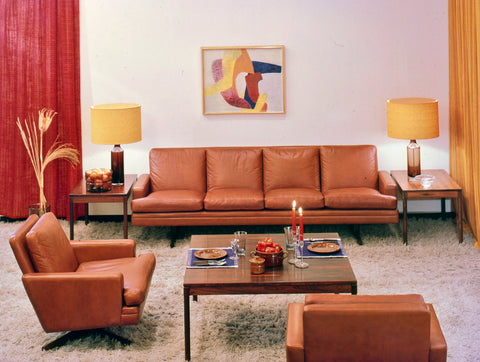 Model 807 Sofa and Armchairs by Fredrik Kayser. 