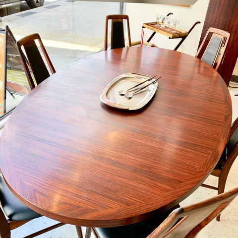 Dyrlund Rosewood Dining Table. From VHB Collection.