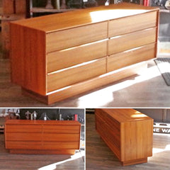 New Old Stock Mid-Century Teak Dresser