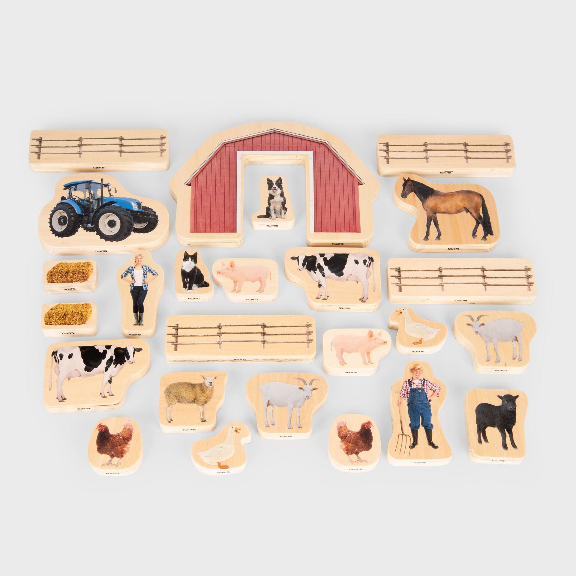 wooden farm blocks