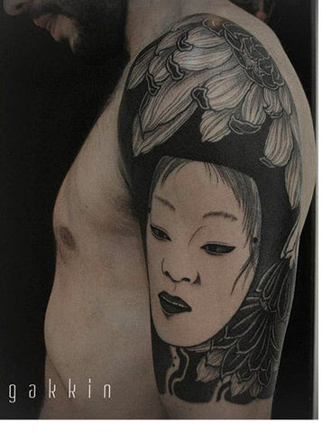 Tatouage Masque Japonais