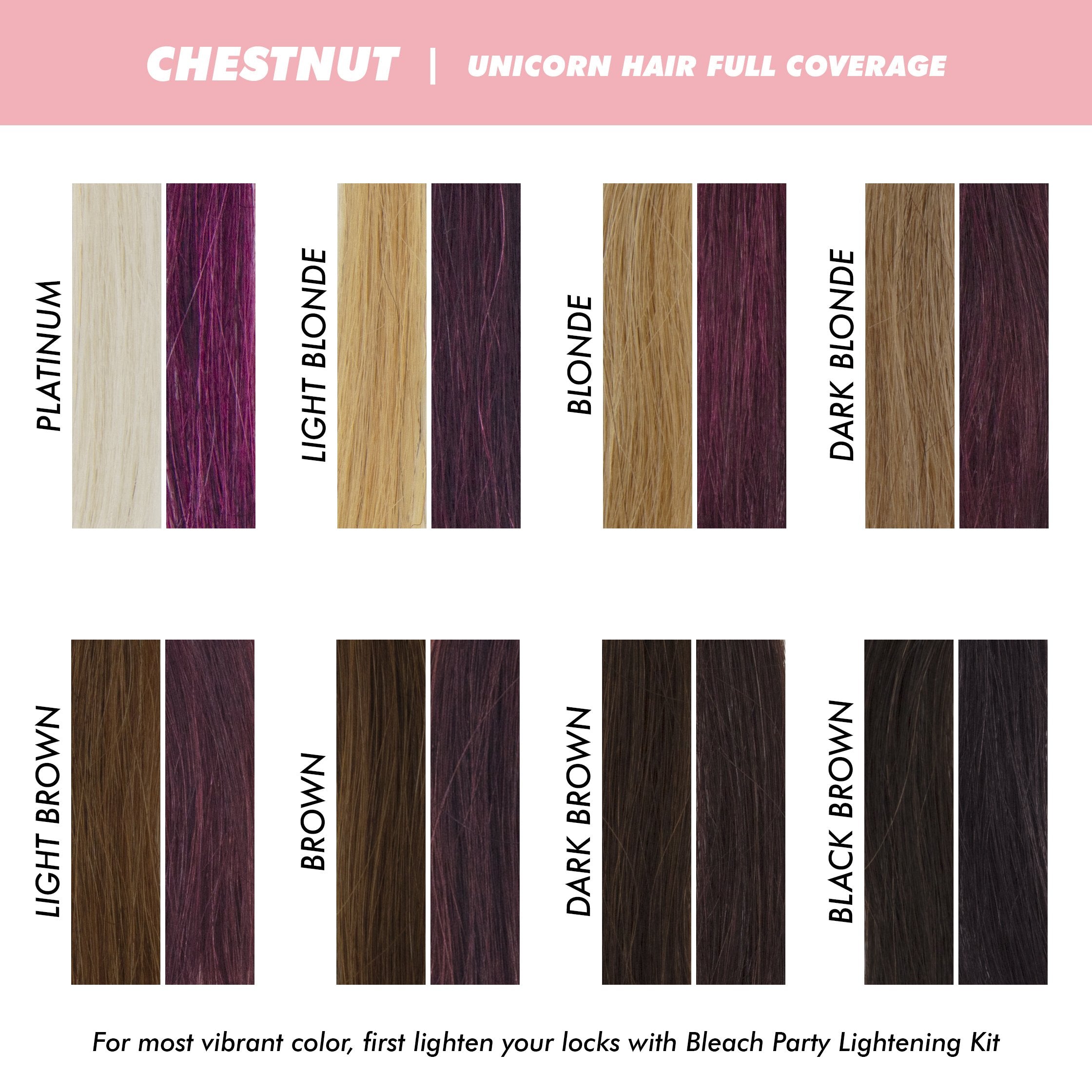 Unicorn Hair Full Coverage variant:Chestnut