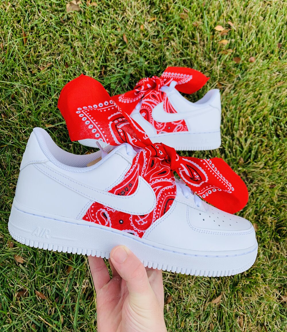 red bandanna air forces