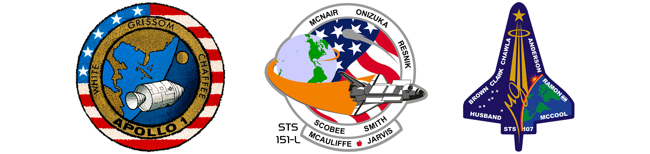 badge des missions mortelles NASA