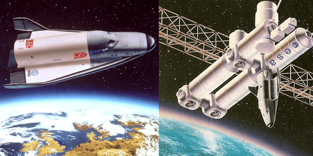 ESA navette hermes et station spatiale europeenne