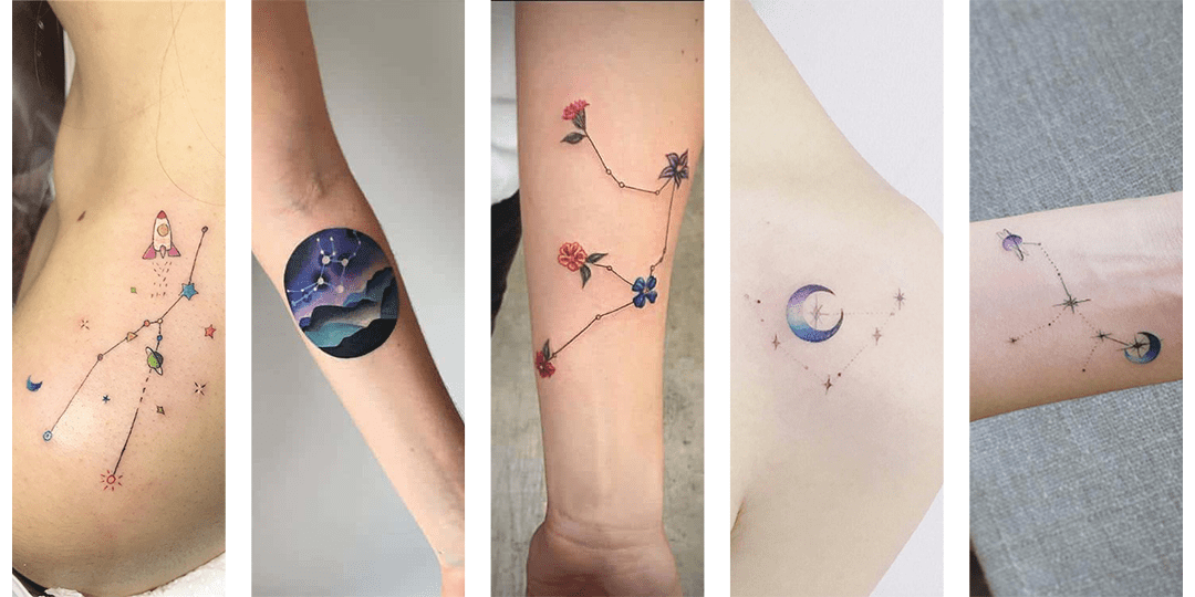 tatouage espace constellation