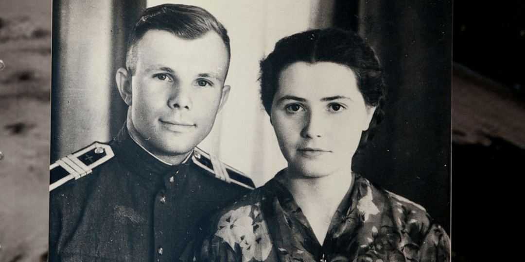 Youri Gagarine et sa femme Valentina Ivanovna